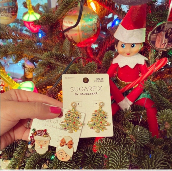 Sugarfix by Baublebar Mr. and Mrs. Claus Earrings NWT - Picture 5 of 6